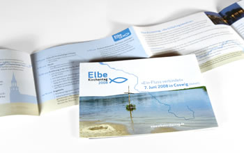 Faltblatt zum Elbe-Kirchentag