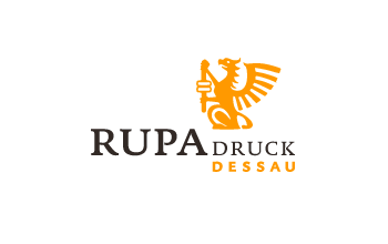 Das neue Logo für die Druckerei Rupa-Druck